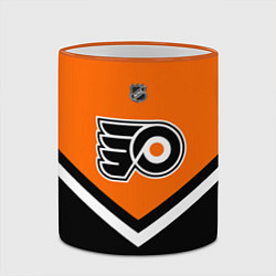 Кружка 3D NHL: Philadelphia Flyers, цвет: 3D-оранжевый кант — фото 2