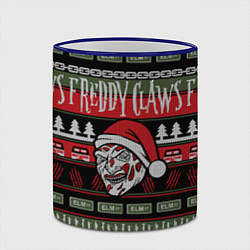 Кружка 3D Freddy Christmas, цвет: 3D-синий кант — фото 2