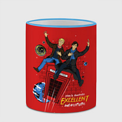 Кружка 3D Excellent Adventure, цвет: 3D-небесно-голубой кант — фото 2