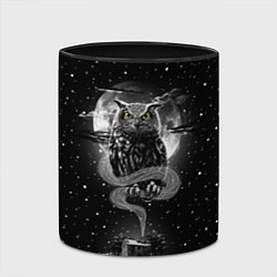 Кружка 3D Ночная сова, цвет: 3D-белый + черный — фото 2