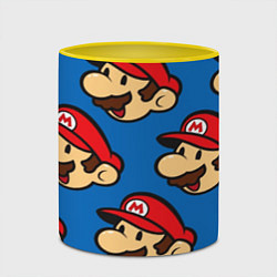 Кружка 3D Mario Pattern, цвет: 3D-белый + желтый — фото 2