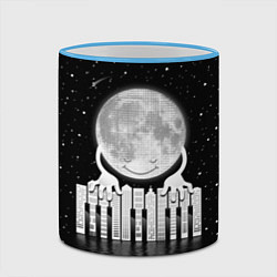 Кружка 3D Лунная мелодия, цвет: 3D-небесно-голубой кант — фото 2