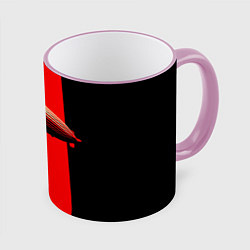 Кружка 3D Led Zeppelin: Red line, цвет: 3D-розовый кант