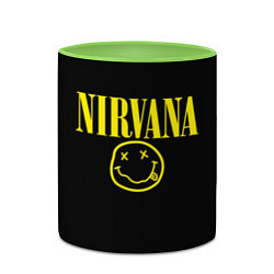 Кружка 3D Nirvana Rock, цвет: 3D-белый + светло-зеленый — фото 2