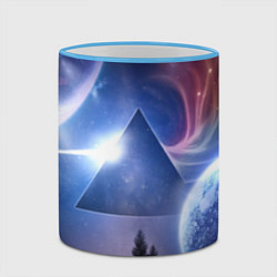 Кружка 3D Pink Floyd: Space, цвет: 3D-небесно-голубой кант — фото 2