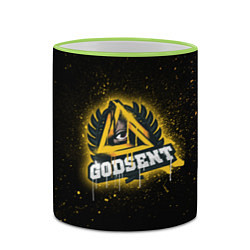 Кружка 3D Godsent: Black collection, цвет: 3D-светло-зеленый кант — фото 2