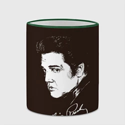 Кружка 3D Elvis Presley, цвет: 3D-зеленый кант — фото 2