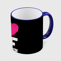 Кружка 3D Love Heart, цвет: 3D-синий кант