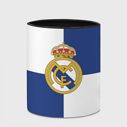 Кружка 3D Real Madrid: Blue style, цвет: 3D-белый + черный — фото 2