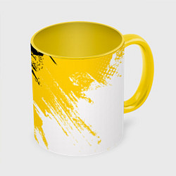 Кружка 3D Имперский флаг России, цвет: 3D-белый + желтый