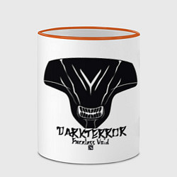 Кружка 3D Darkterror: Facless Vois, цвет: 3D-оранжевый кант — фото 2