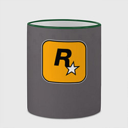 Кружка 3D GTA VI: Rockstar Games, цвет: 3D-зеленый кант — фото 2