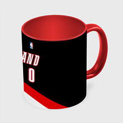 Кружка 3D Portland Trail Blazers 0, цвет: 3D-белый + красный