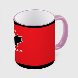 Кружка 3D Canada Team, цвет: 3D-розовый кант