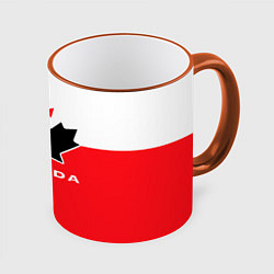 Кружка 3D Canada Team, цвет: 3D-оранжевый кант