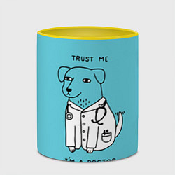 Кружка 3D Trust me, цвет: 3D-белый + желтый — фото 2