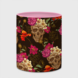Кружка 3D Черепа, цвет: 3D-белый + розовый — фото 2