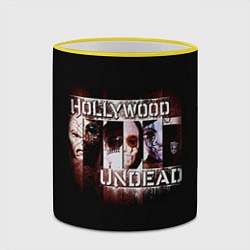 Кружка 3D Hollywood Undead: Guys, цвет: 3D-желтый кант — фото 2