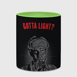 Кружка 3D Gotta light?, цвет: 3D-белый + светло-зеленый — фото 2