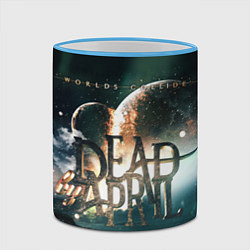 Кружка 3D Dead by April: Worlds Collide, цвет: 3D-небесно-голубой кант — фото 2
