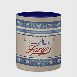 Кружка 3D Fargo Winter, цвет: 3D-белый + синий — фото 2