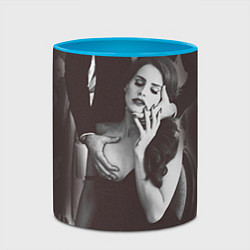 Кружка 3D Mrs. Del Rey, цвет: 3D-белый + небесно-голубой — фото 2