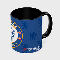 Кружка 3D Chelsea FC: Yokohama Tyres, цвет: 3D-белый + черный