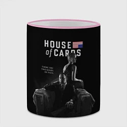 Кружка 3D House of Cards: USA, цвет: 3D-розовый кант — фото 2