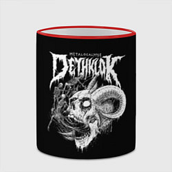 Кружка 3D Dethklok: Goat Skull, цвет: 3D-красный кант — фото 2