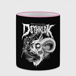 Кружка 3D Dethklok: Goat Skull, цвет: 3D-розовый кант — фото 2