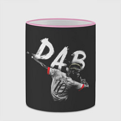 Кружка 3D Paul Pogba: Dab, цвет: 3D-розовый кант — фото 2