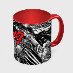 Кружка 3D Berserk, цвет: 3D-белый + красный