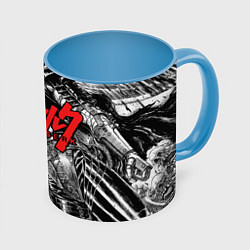 Кружка 3D Berserk, цвет: 3D-белый + небесно-голубой