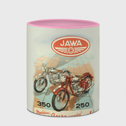 Кружка 3D JAWA, цвет: 3D-белый + розовый — фото 2