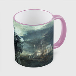 Кружка 3D STALKER, цвет: 3D-розовый кант