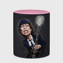 Кружка 3D AC/DC: Guitarist, цвет: 3D-белый + розовый — фото 2