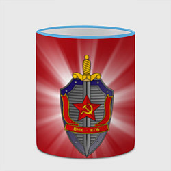 Кружка 3D КГБ, цвет: 3D-небесно-голубой кант — фото 2