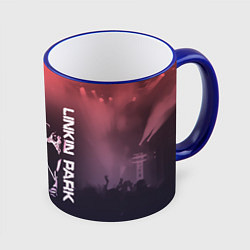 Кружка 3D Linkin Park Честер, цвет: 3D-синий кант