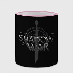 Кружка 3D Shadow of War, цвет: 3D-розовый кант — фото 2