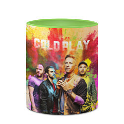 Кружка 3D Coldplay, цвет: 3D-белый + светло-зеленый — фото 2