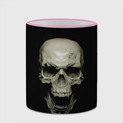 Кружка 3D Череп вампира, цвет: 3D-розовый кант — фото 2