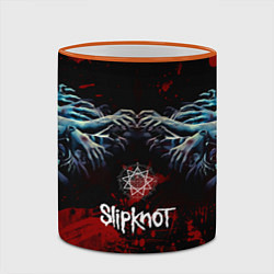 Кружка 3D Slipknot руки зомби, цвет: 3D-оранжевый кант — фото 2