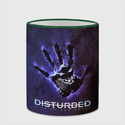 Кружка 3D Disturbed: Live at red rocks, цвет: 3D-зеленый кант — фото 2