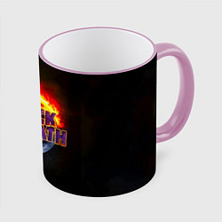 Кружка 3D Black Sabbath земля в огне, цвет: 3D-розовый кант