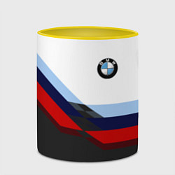 Кружка 3D BMW M SPORT, цвет: 3D-белый + желтый — фото 2