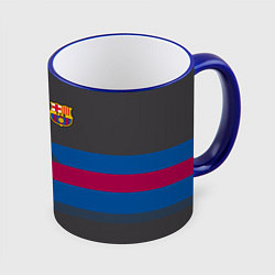 Кружка 3D Barcelona FC: Dark style, цвет: 3D-синий кант