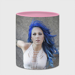 Кружка 3D Arch Enemy: Alissa White-Gluz, цвет: 3D-белый + розовый — фото 2