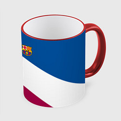 Кружка 3D FC Barcelona 2018, цвет: 3D-красный кант