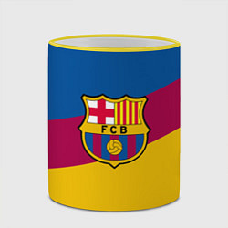 Кружка 3D FC Barcelona 2018 Colors, цвет: 3D-желтый кант — фото 2