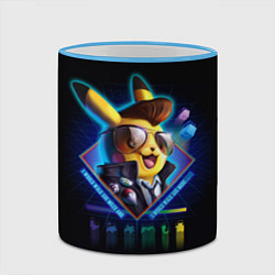 Кружка 3D Retro Pikachu, цвет: 3D-небесно-голубой кант — фото 2